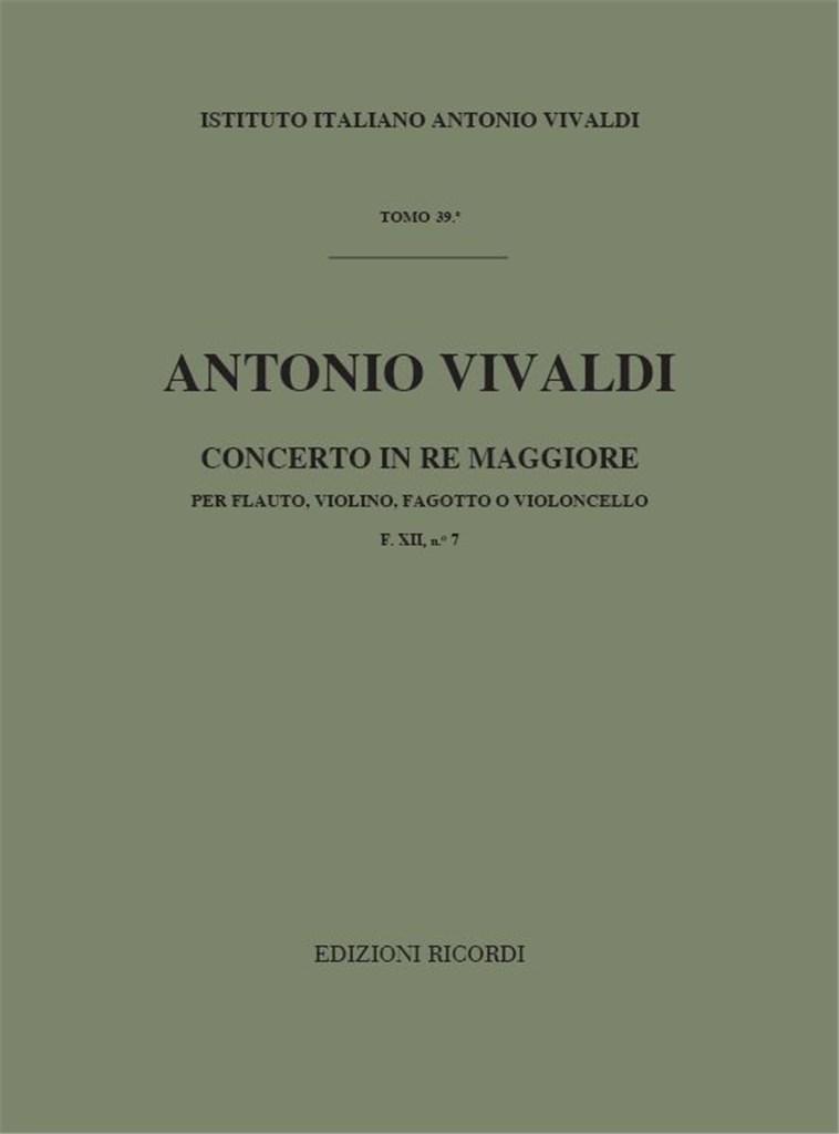 Concerti Per Strumenti Diversi E B.C.: